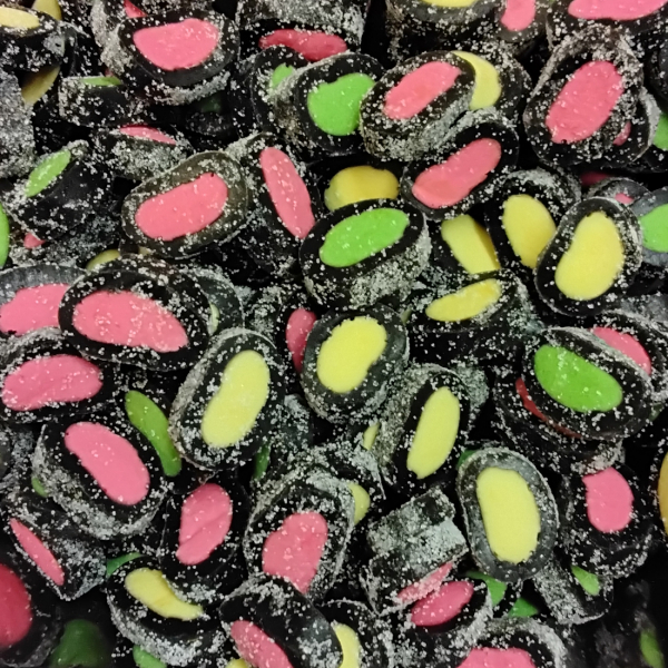 Saure Lakritz-Frucht-Stücke (leicht sauer) Saure Lakritz-Frucht-Stücke (leicht sauer)
