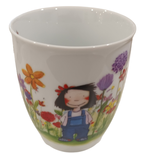 Blumenwiese mit Mädchen