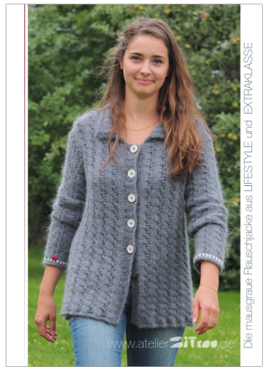 Die mausgraue Flauschjacke Die mausgraue Flauschjacke