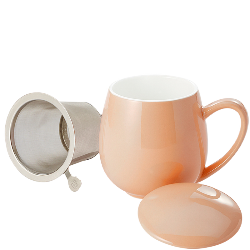 Saara, apricot Kräuterteetasse mit Sieb